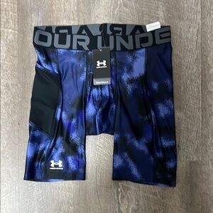 Under Armour Black and Blue Patterned Shorts